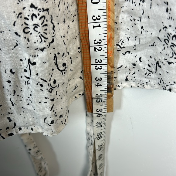 Cynthia Rowley 100% Linen Sz 2 Sleeveless Patterned Mini Dress English country - Picture 10 of 13